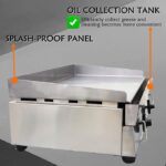 29‘’ Commercial Restaurant Gas Countertop Griddle LPG Gas Grill Griddle Flat Top Gril 16.14 * 28.94 in with Adjustable Temperature Control - Image 2